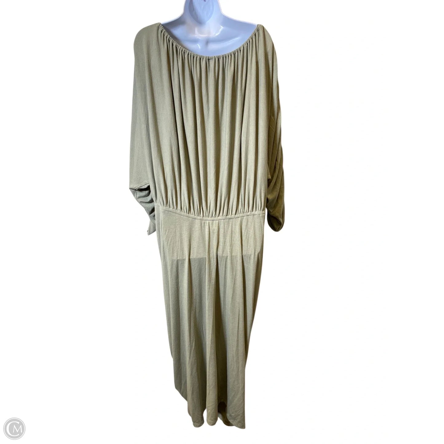 Dress Casual Midi By Anthropologie In Green, Size: 2x