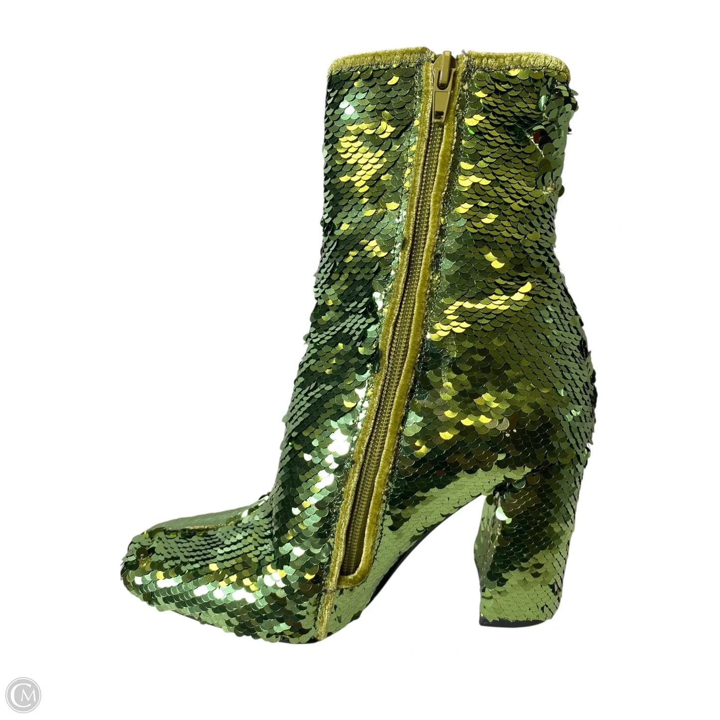 Boots Ankle Heels By Steve Madden In Green, Size: 6.5