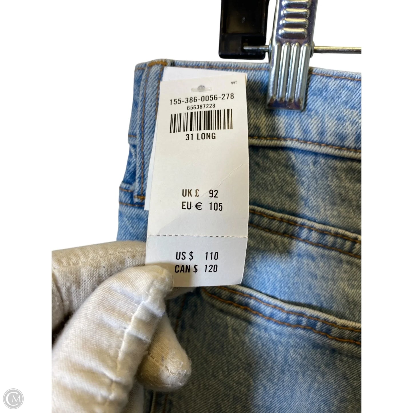 Jeans Straight By Abercrombie And Fitch In Blue Denim, Size: 12
