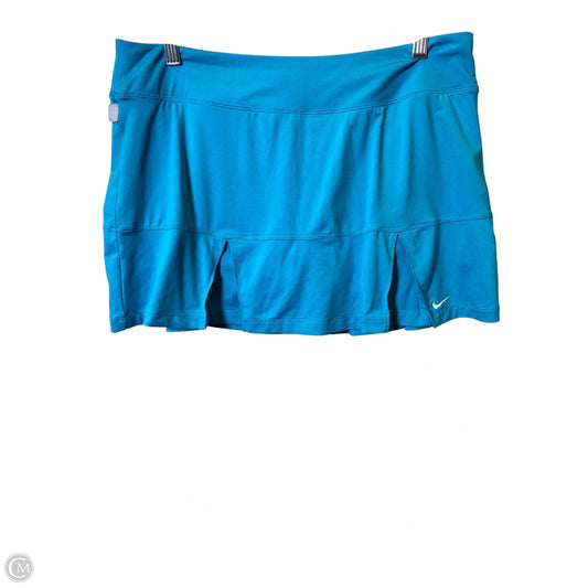 Athletic Skort By Nike In Blue, Size: L