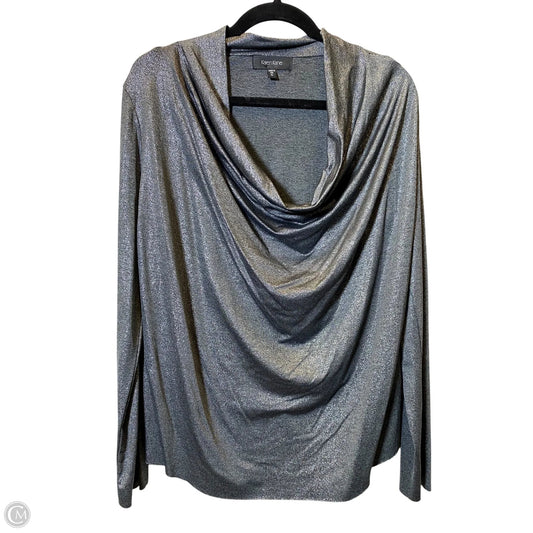 Top Long Sleeve By Karen Kane In Silver, Size: Xl