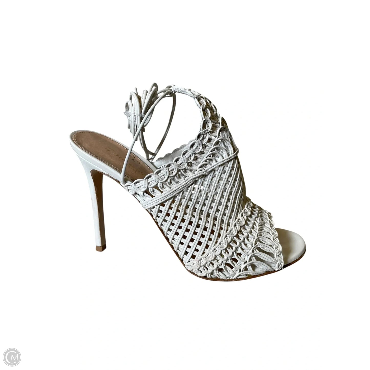 Sandals Heels Stiletto By  GIANVITO ROSS In Cream, Size: 8