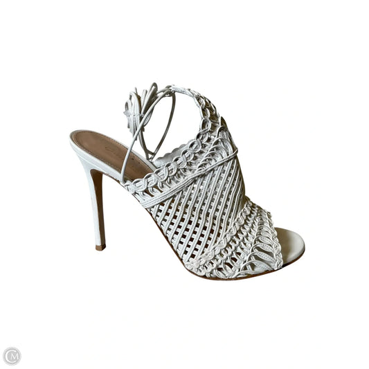 Sandals Heels Stiletto By  GIANVITO ROSS In Cream, Size: 8