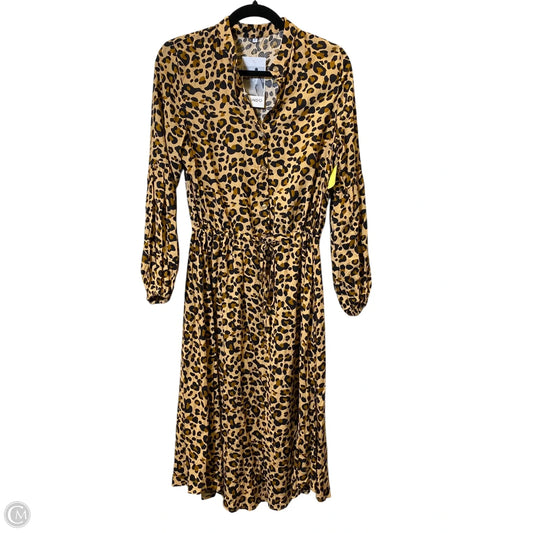 Dress Casual Midi By Clothes Mentor In Animal Print, Size: S