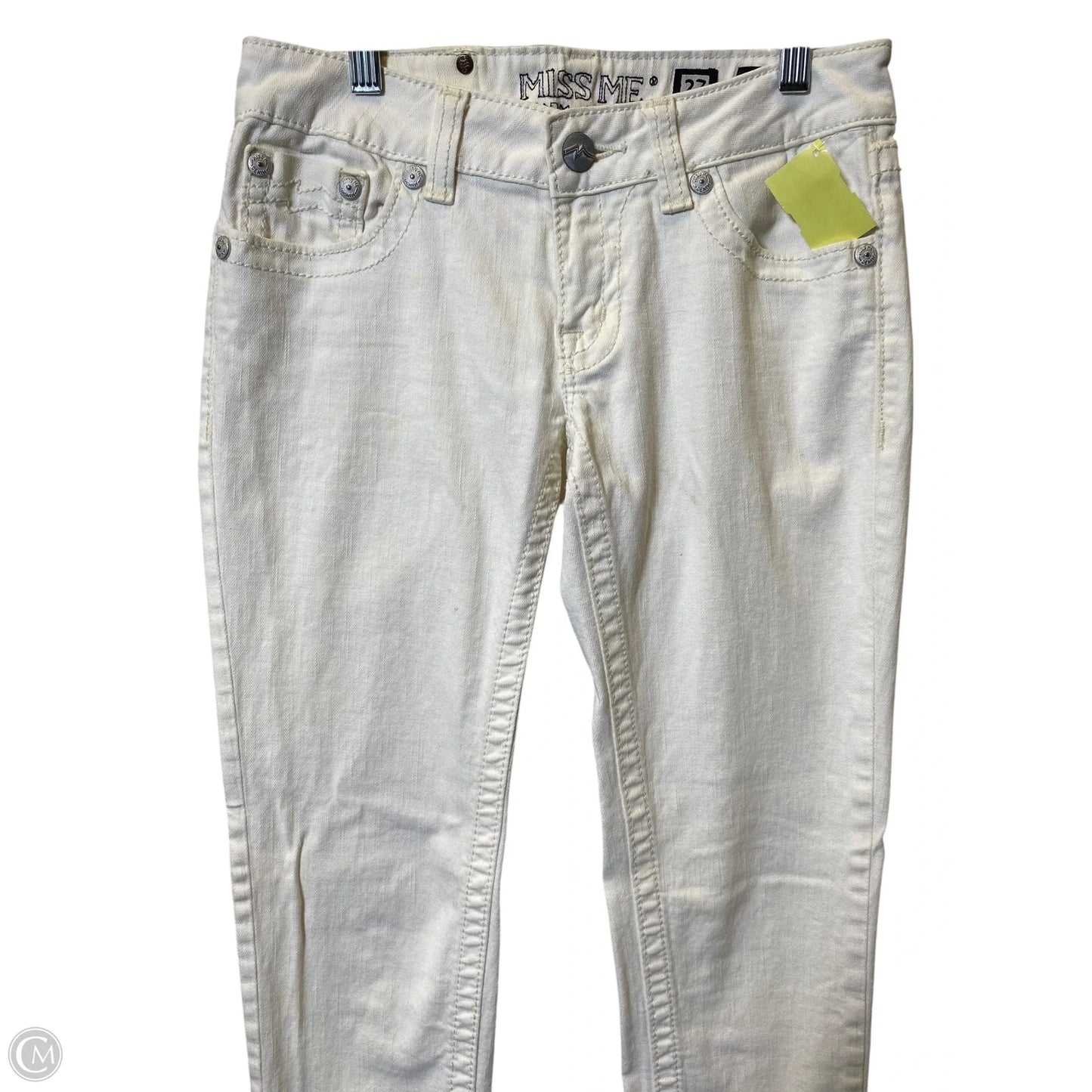 Jeans Skinny By Miss Me In White, Size: 4