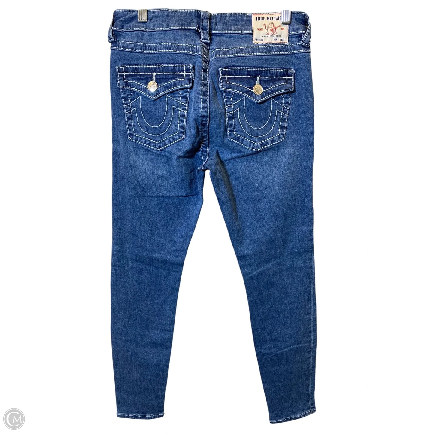 Jeans Skinny By True Religion In Blue Denim, Size: 8