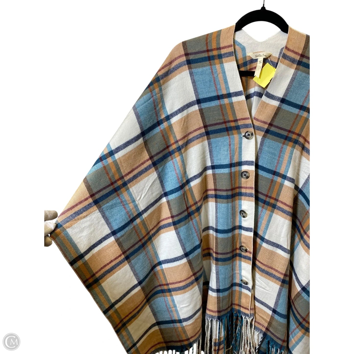 Shawl By Matilda Jane In Plaid Pattern, Size: Osfm