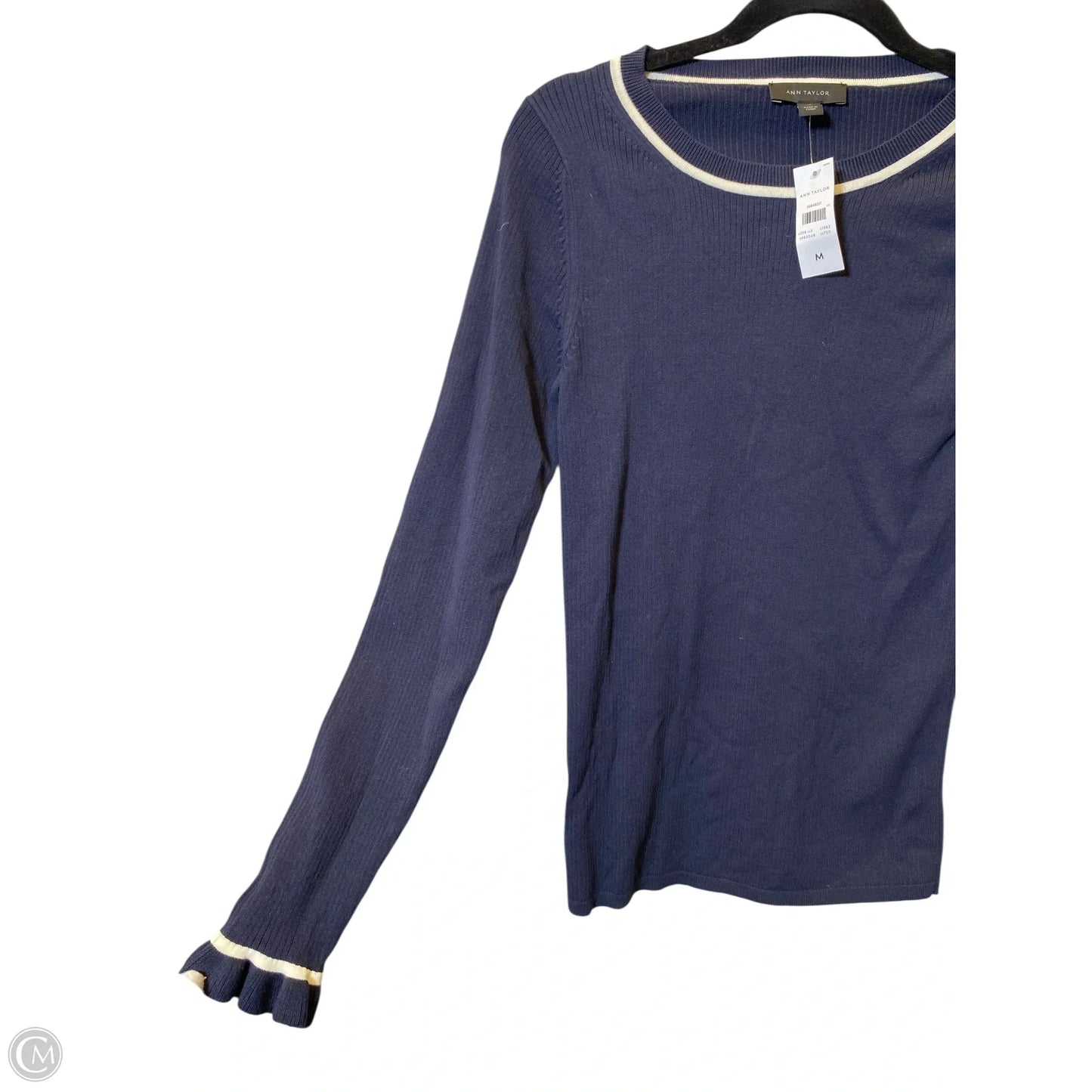 Sweater By Ann Taylor In Navy, Size: M