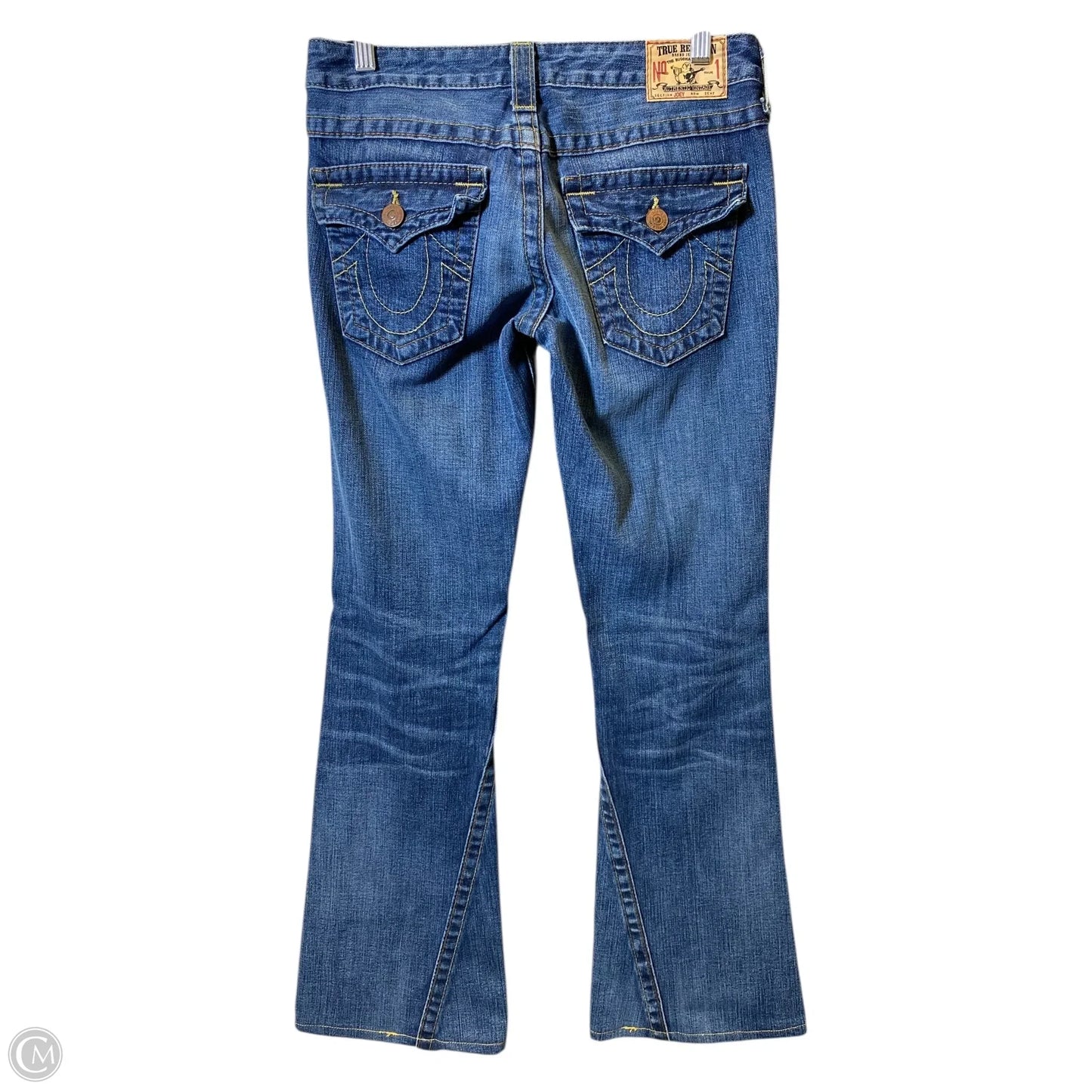 Jeans Boot Cut By True Religion In Blue Denim, Size: 4