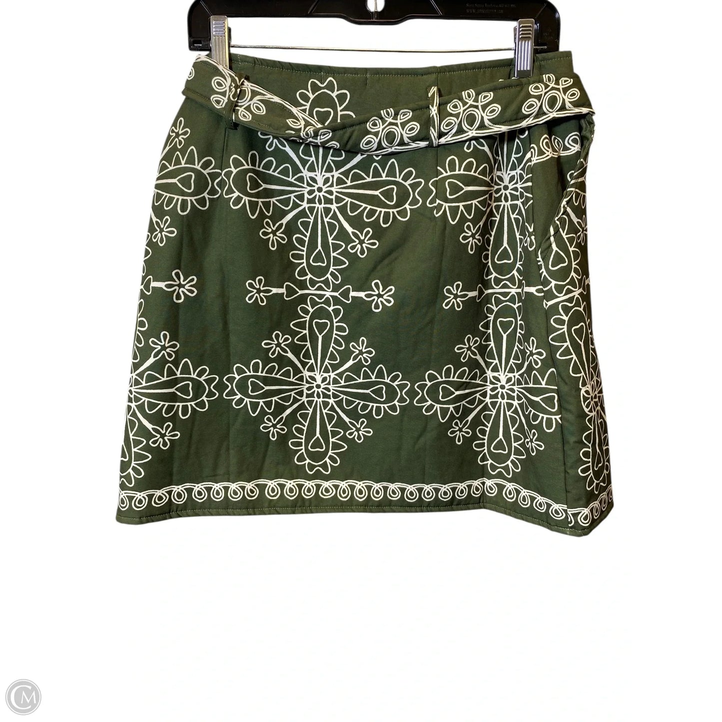 Skirt Mini & Short By Sunday Up In Green & Tan, Size: M