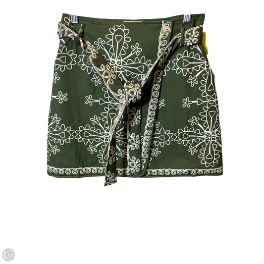 Skirt Mini & Short By Sunday Up In Green & Tan, Size: S
