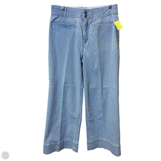 Jeans Wide Leg By Draper James In Striped Pattern, Size: 14