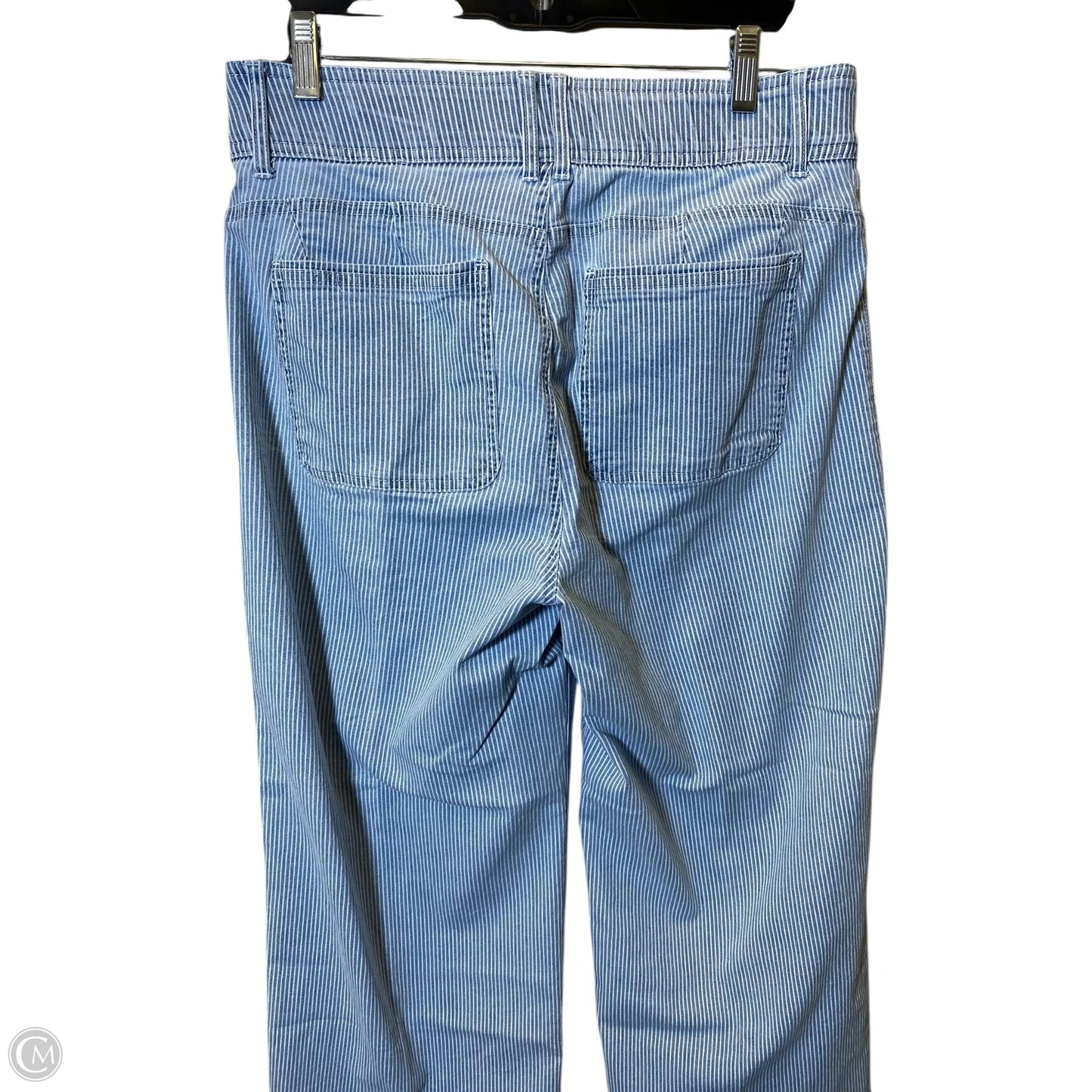 Jeans Wide Leg By Draper James In Striped Pattern, Size: 14