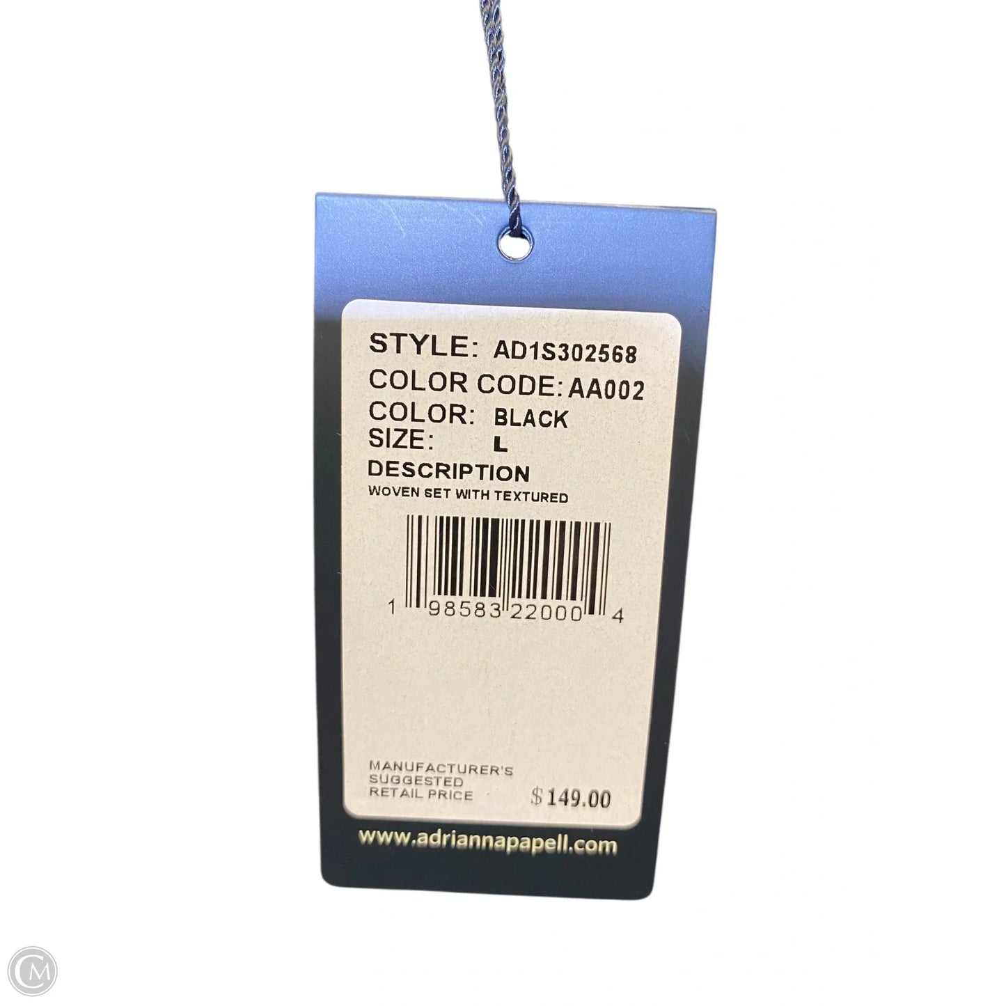 Blouse Sleeveless By Adrianna Papell In Black, Size: L