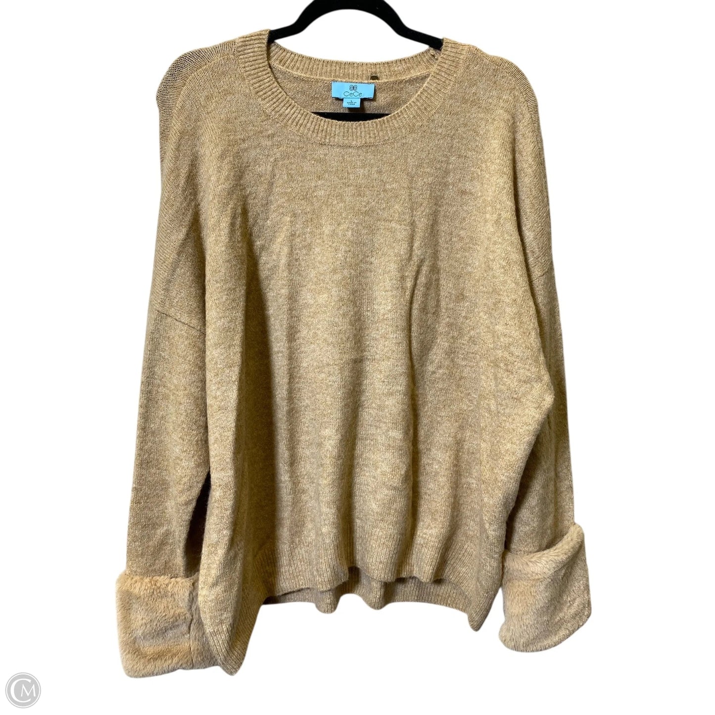 Sweater By Cece In Tan, Size: L