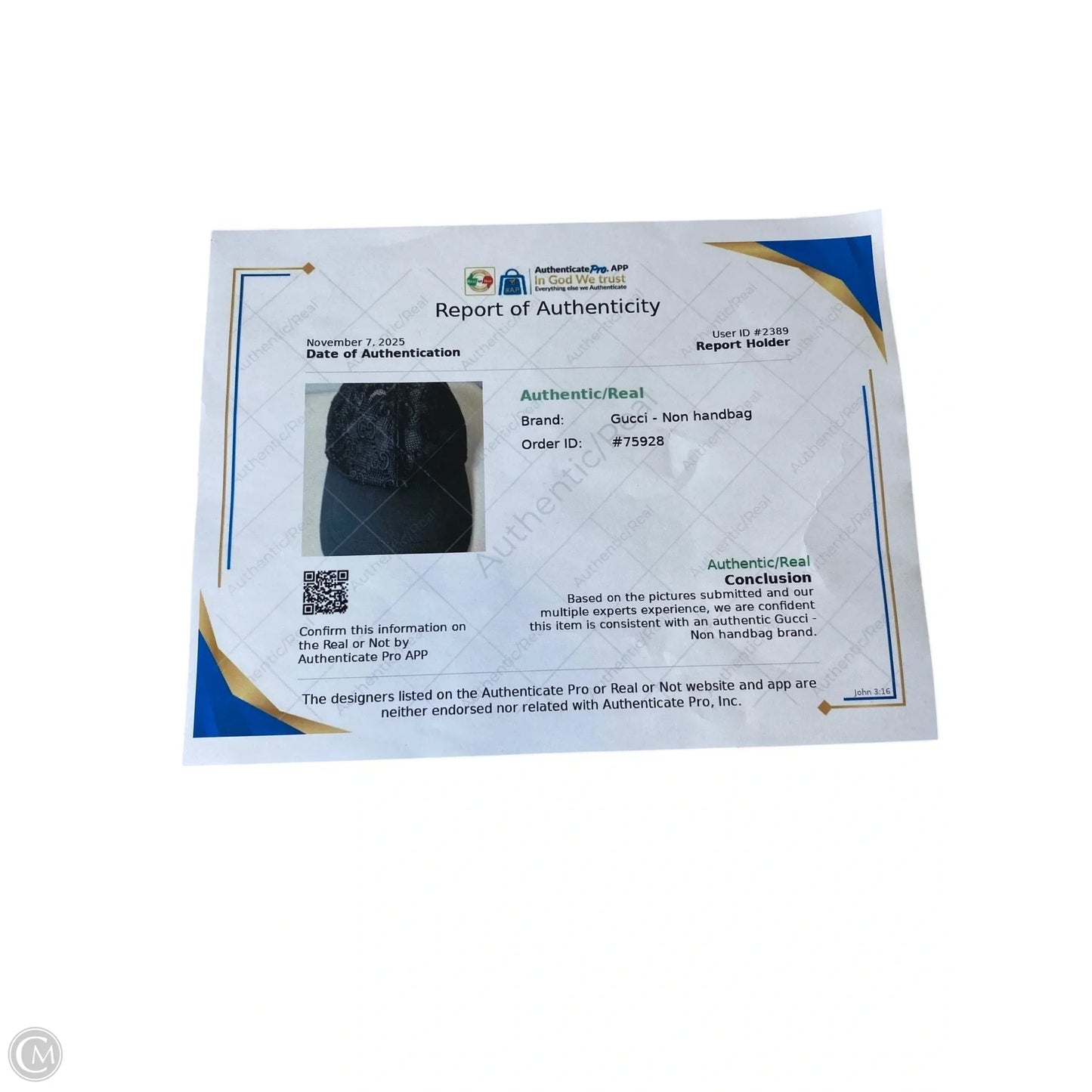 Hat Luxury Designer By Gucci