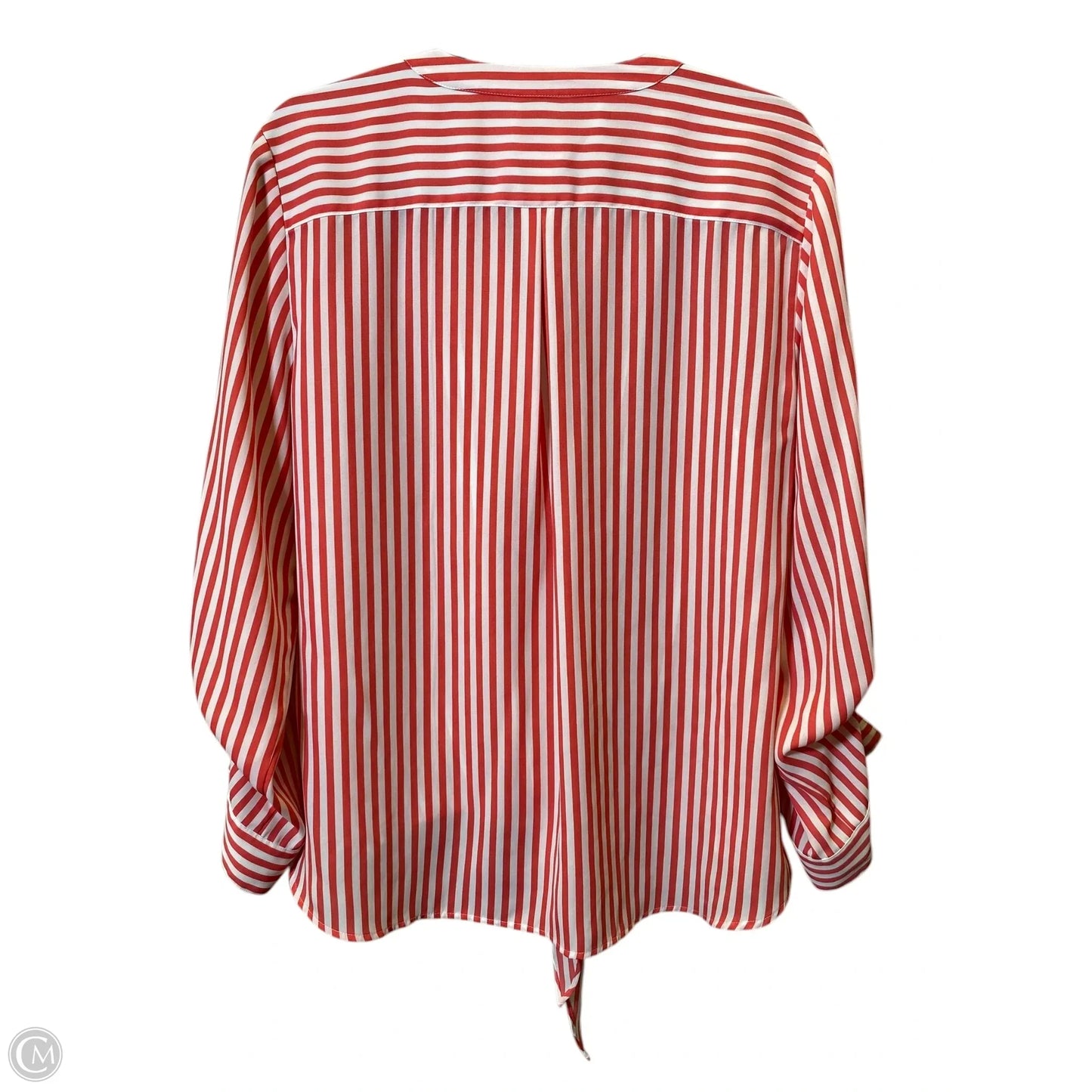 Top Long Sleeve By Chicos In Striped Pattern, Size: L