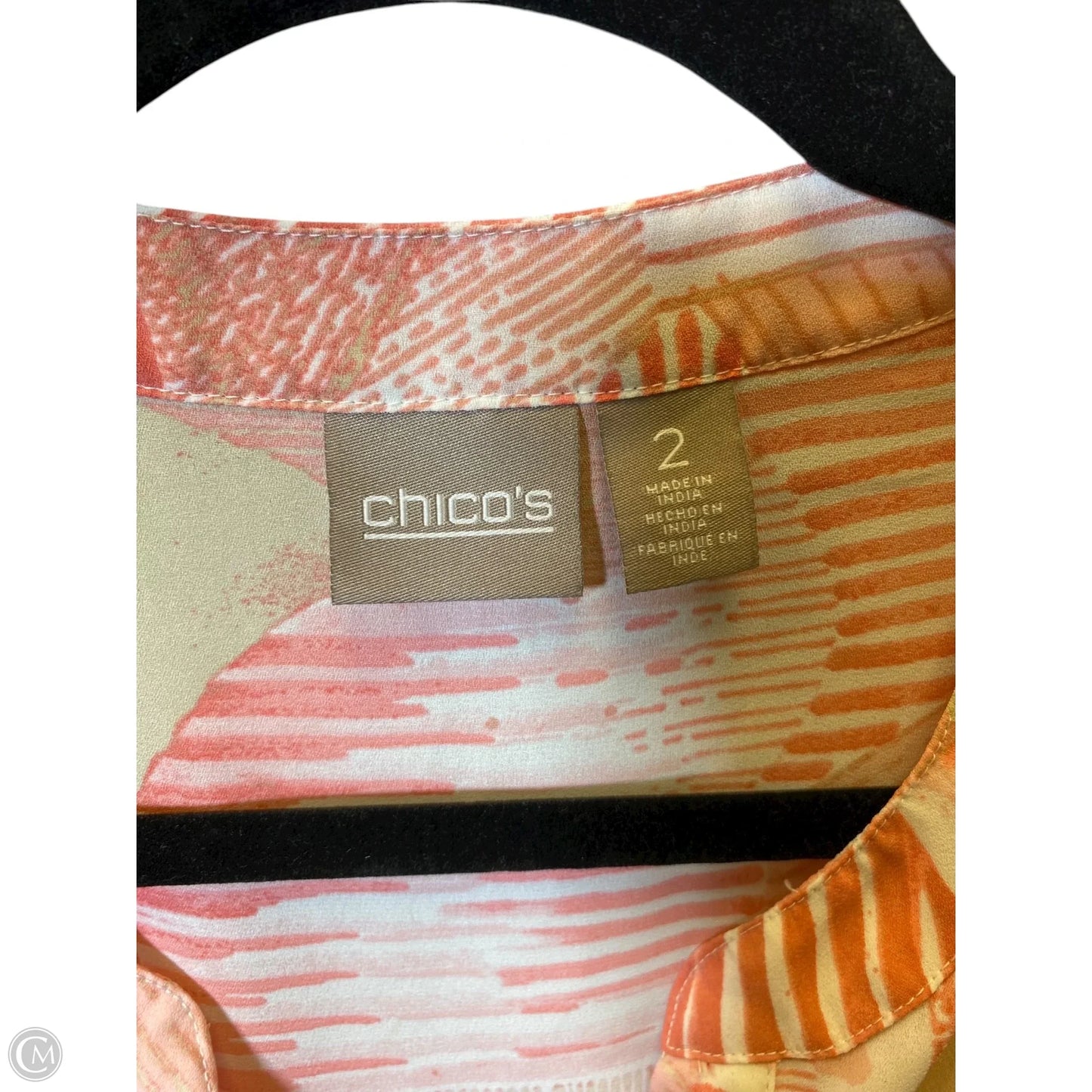 Top Long Sleeve By Chicos In Pink, Size: L