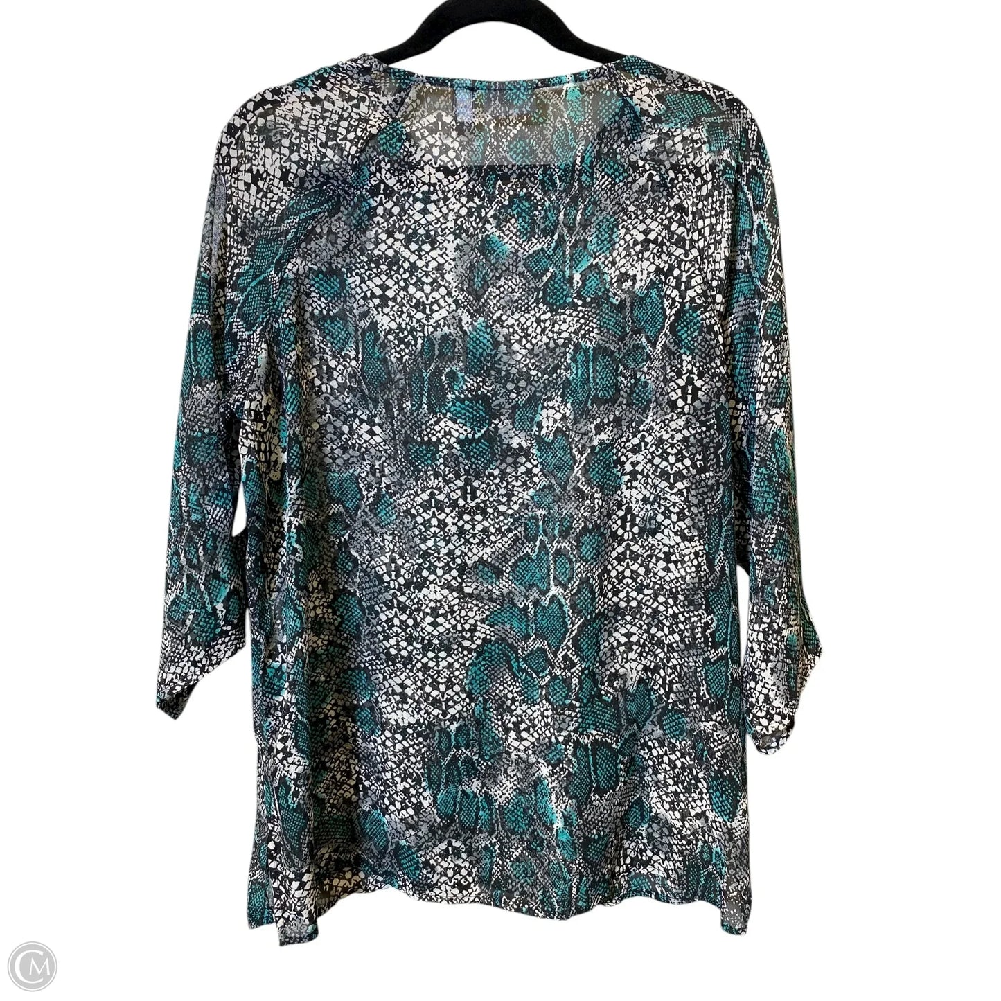 Top Long Sleeve By Chicos In Animal Print, Size: L