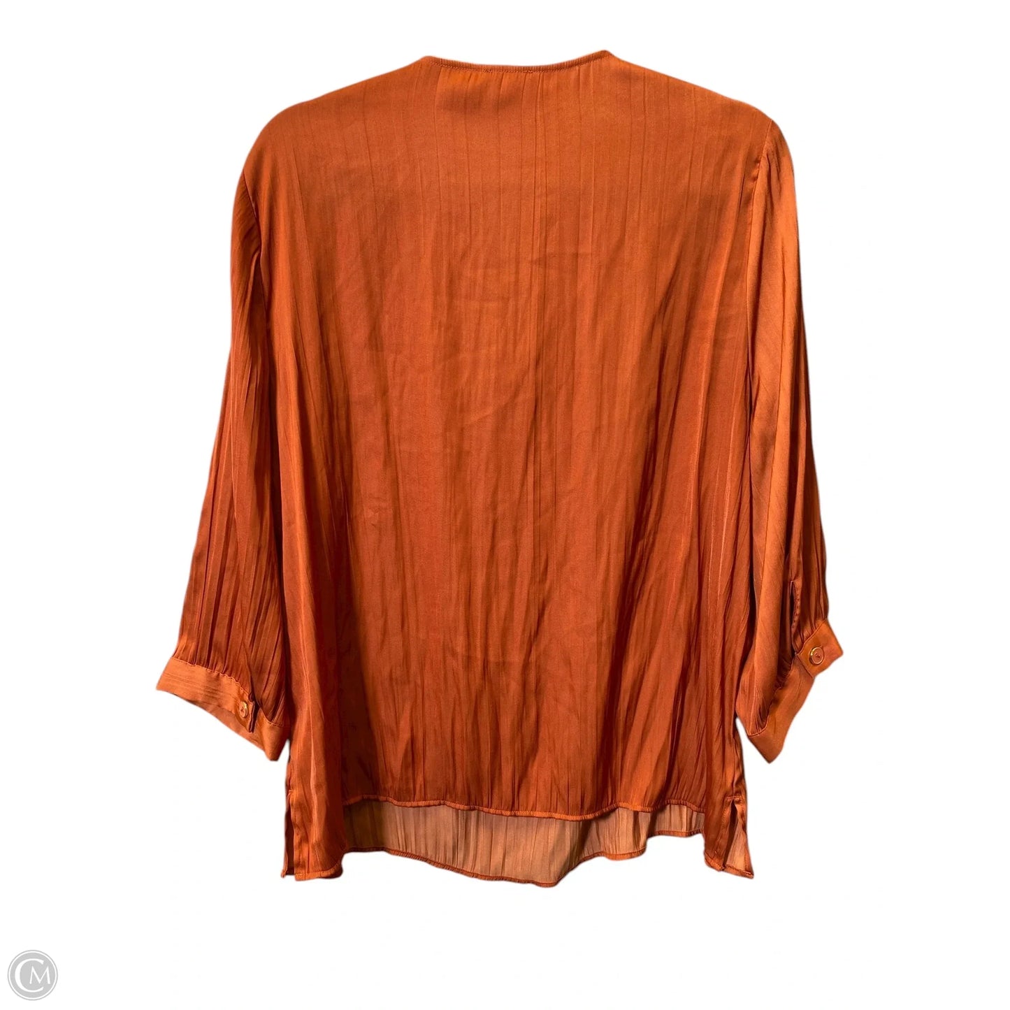 Top Long Sleeve By Chicos In Orange, Size: L
