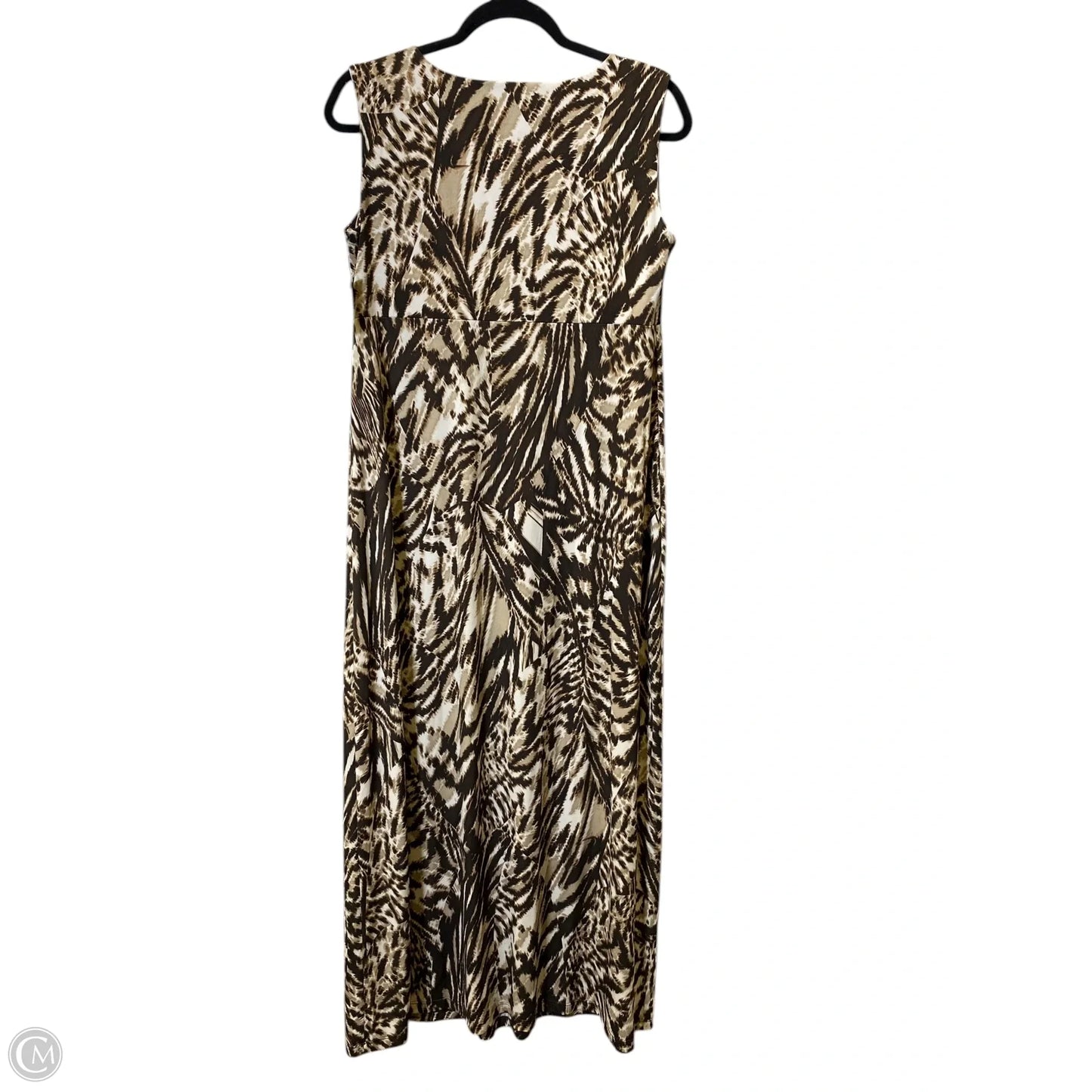 Dress Casual Maxi By Chicos In Brown, Size: M