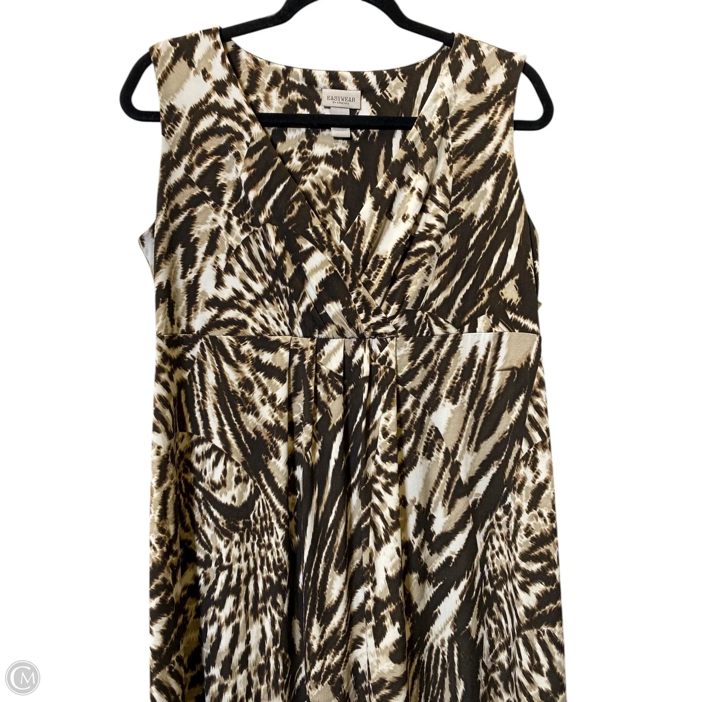 Dress Casual Maxi By Chicos In Brown, Size: M