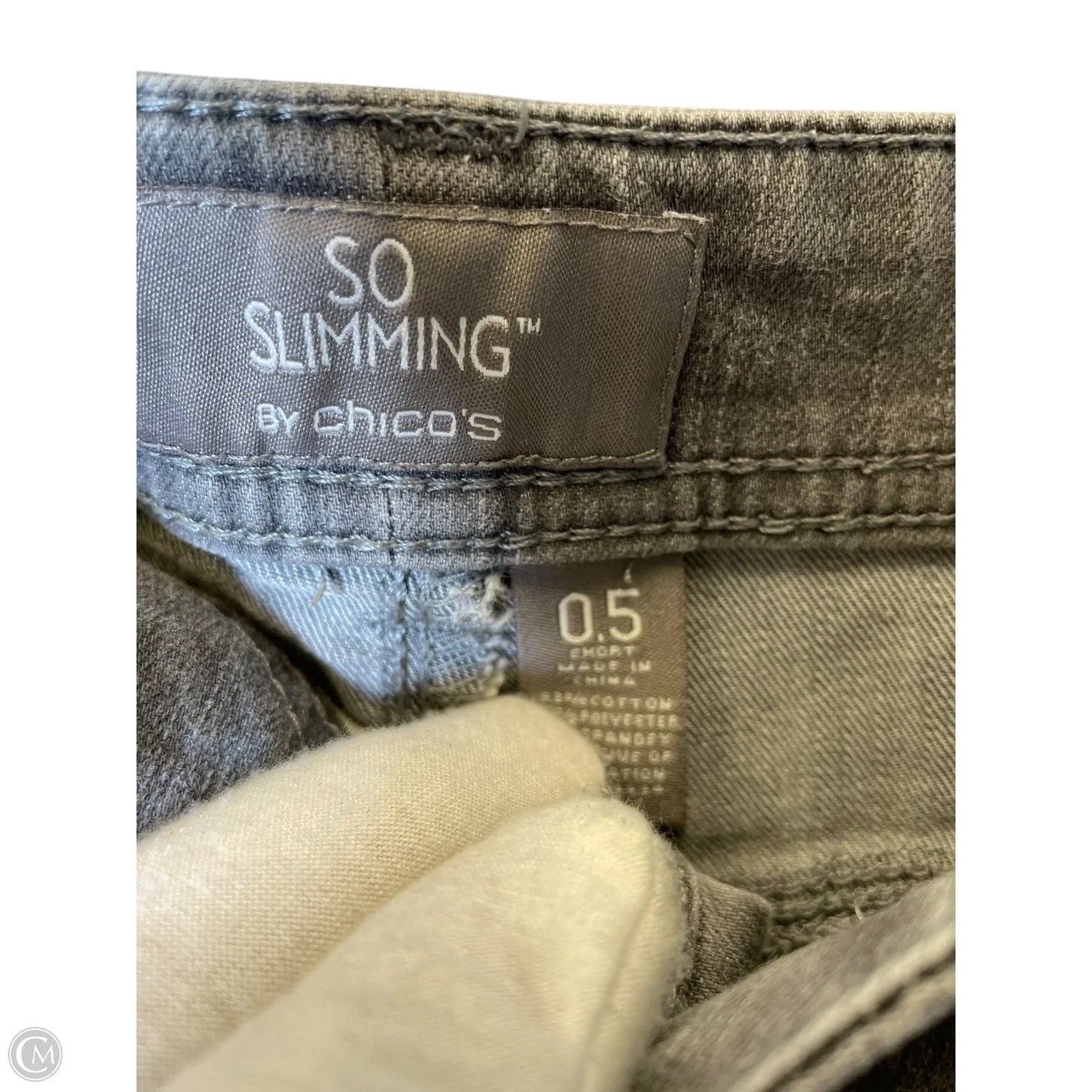 Jeans Skinny By Chicos In Grey, Size: S