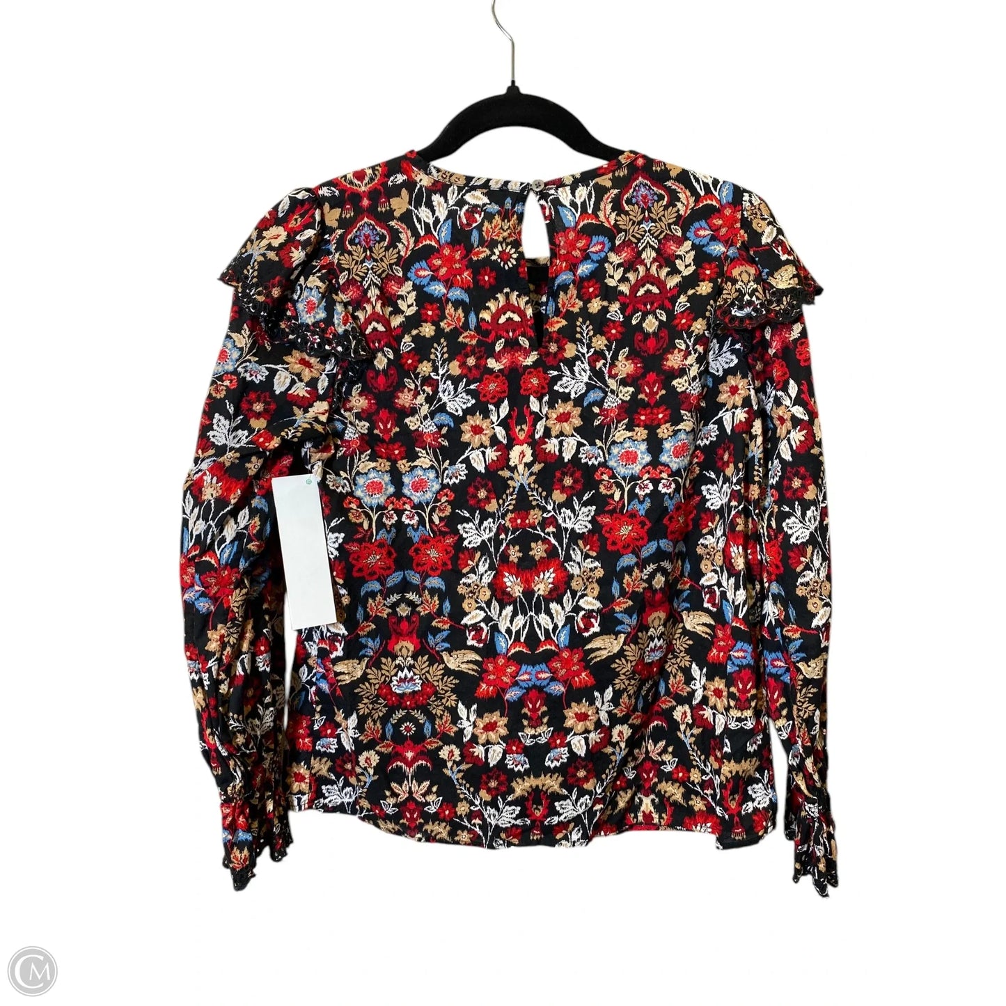 Top Long Sleeve By Loft In Floral Print, Size: Xs