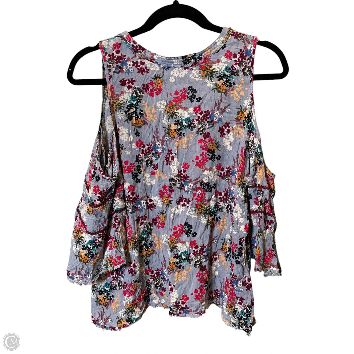 Top Short Sleeve By Democracy In Multi-colored, Size: M