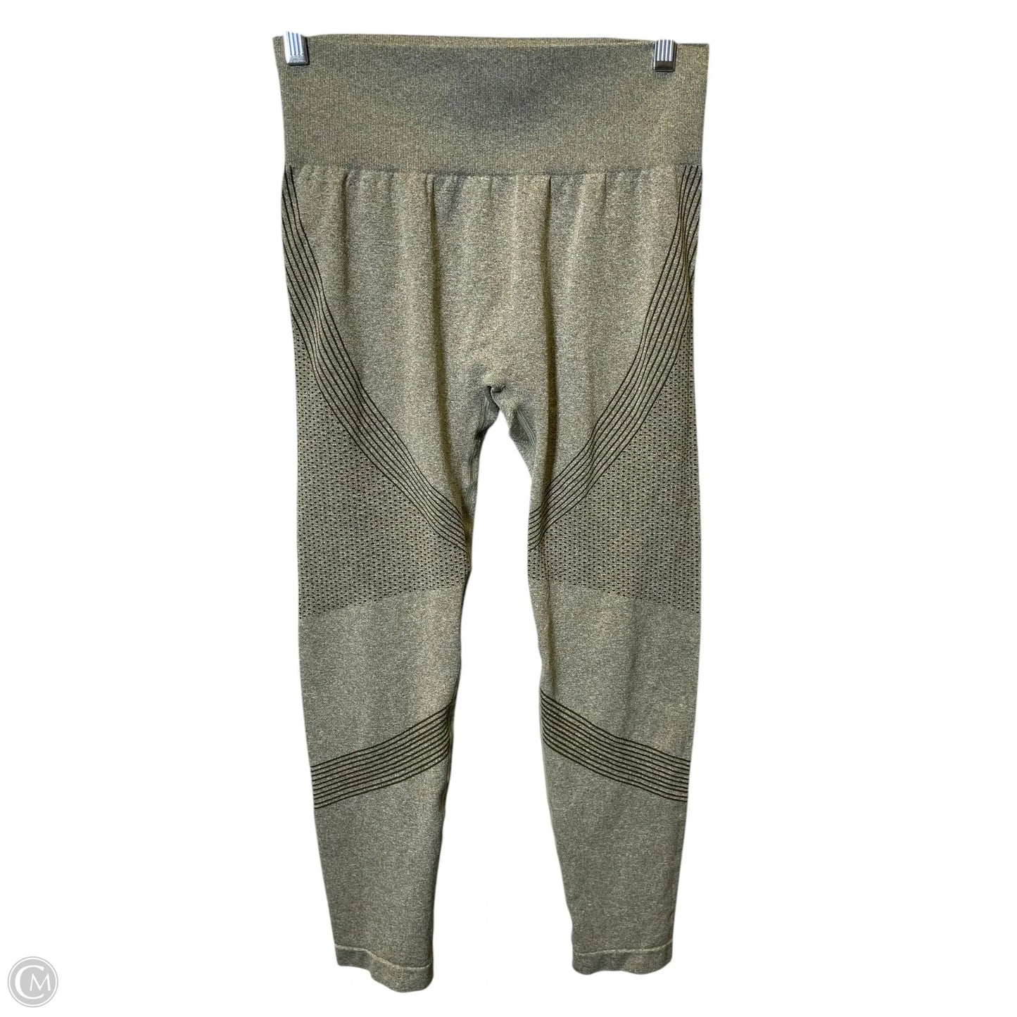 Athletic Leggings By Cmc In Green, Size: L