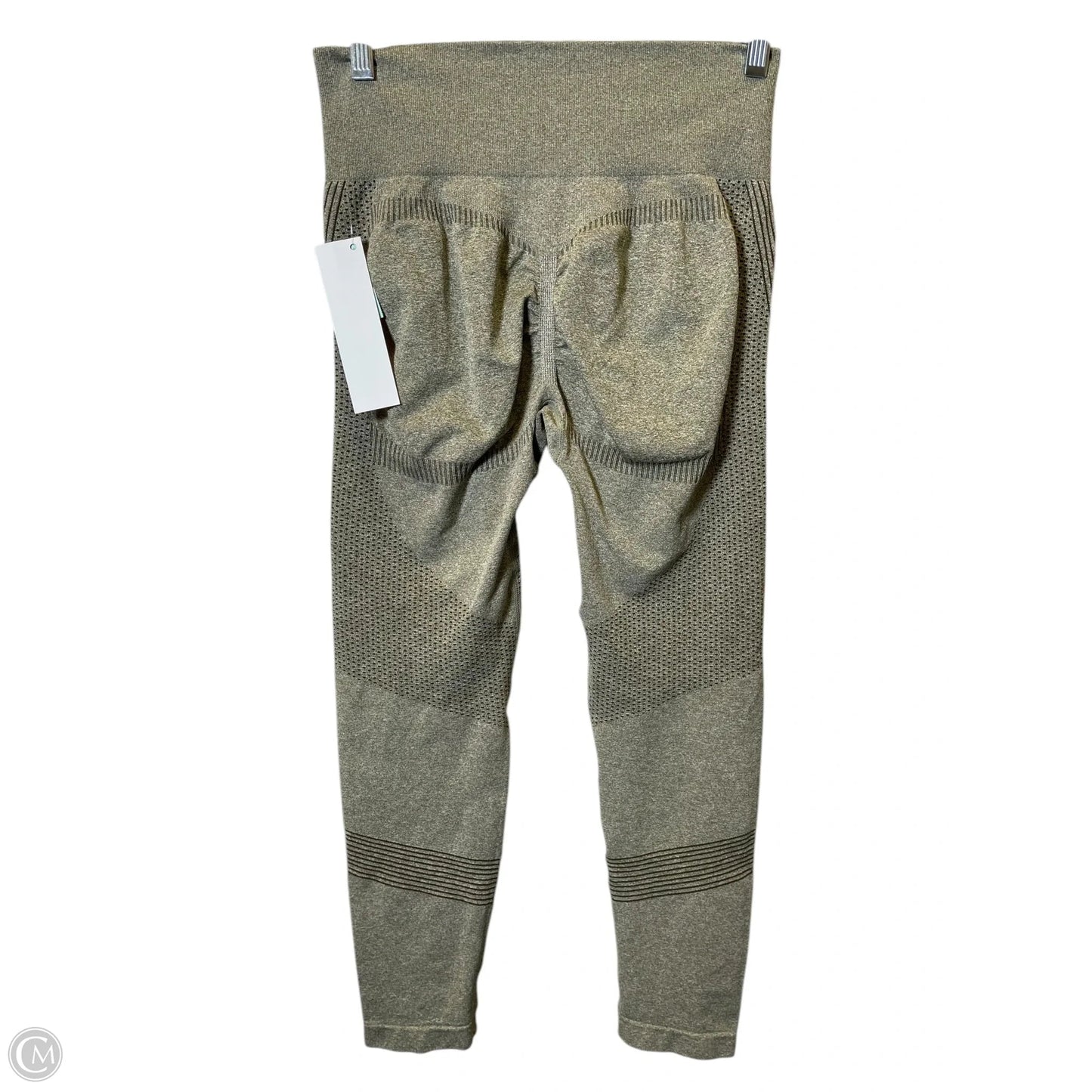 Athletic Leggings By Cmc In Green, Size: L