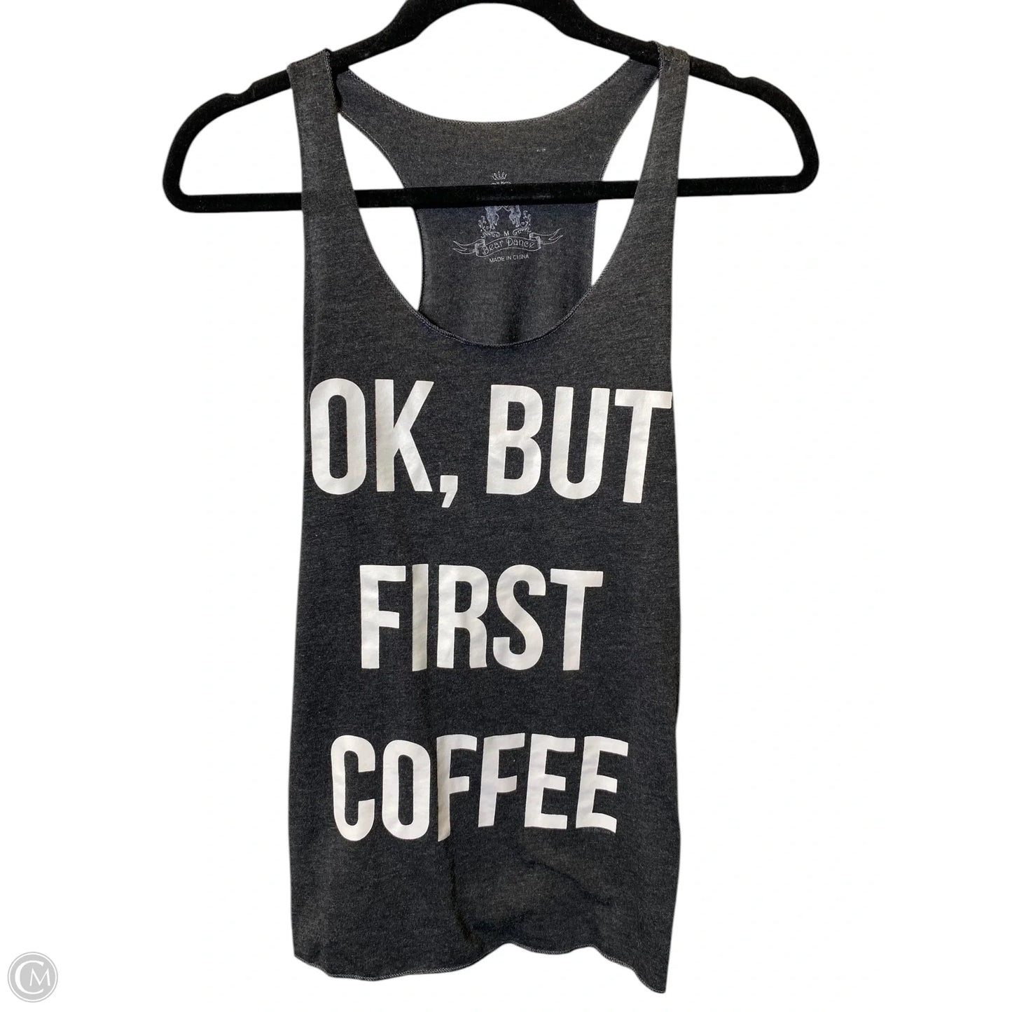 Athletic Tank Top By Cmc In Grey, Size: M
