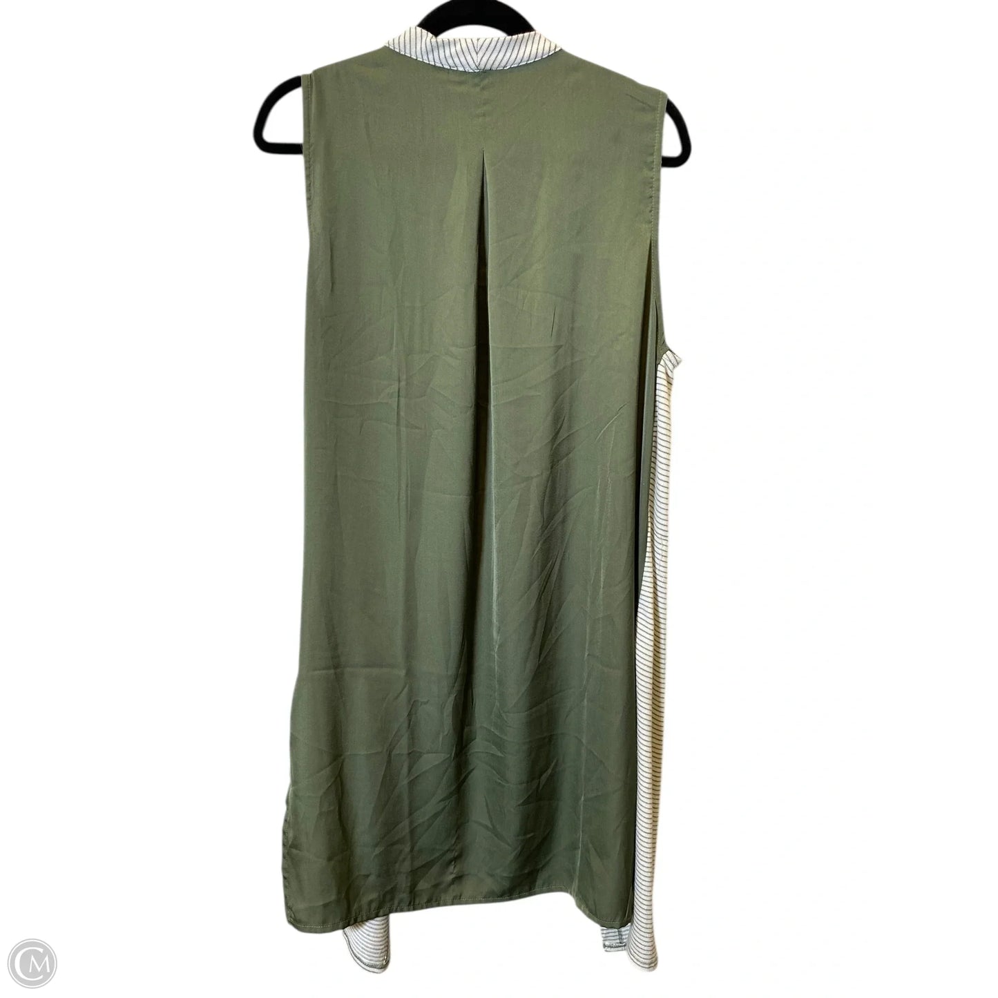 Cardigan By Halston In Green & White, Size: M