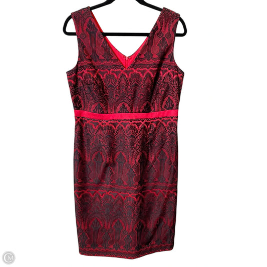 Dress Party Midi By Merona In Black & Red, Size: 12