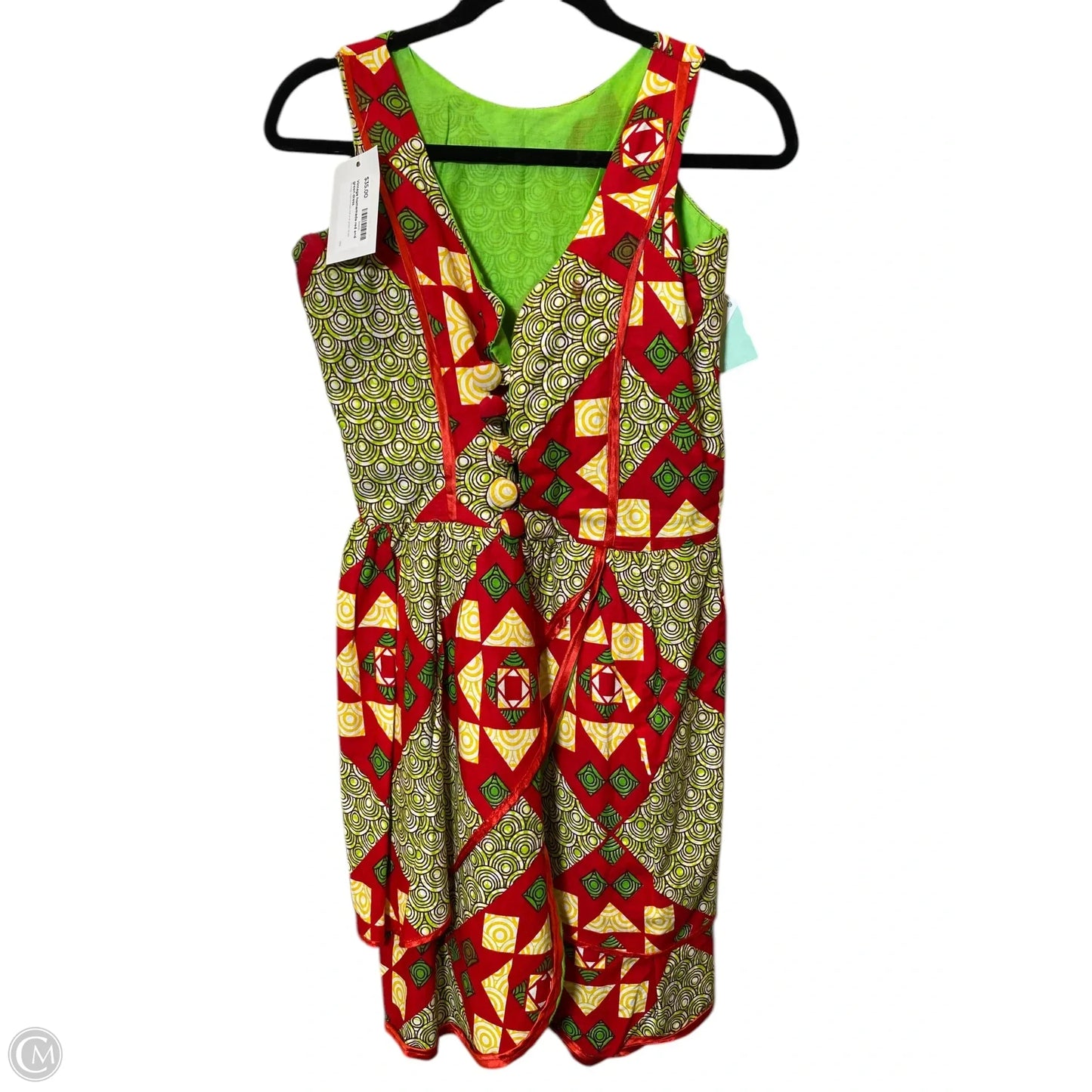 Dress Casual Midi By Cmc In Multi-colored, Size: S