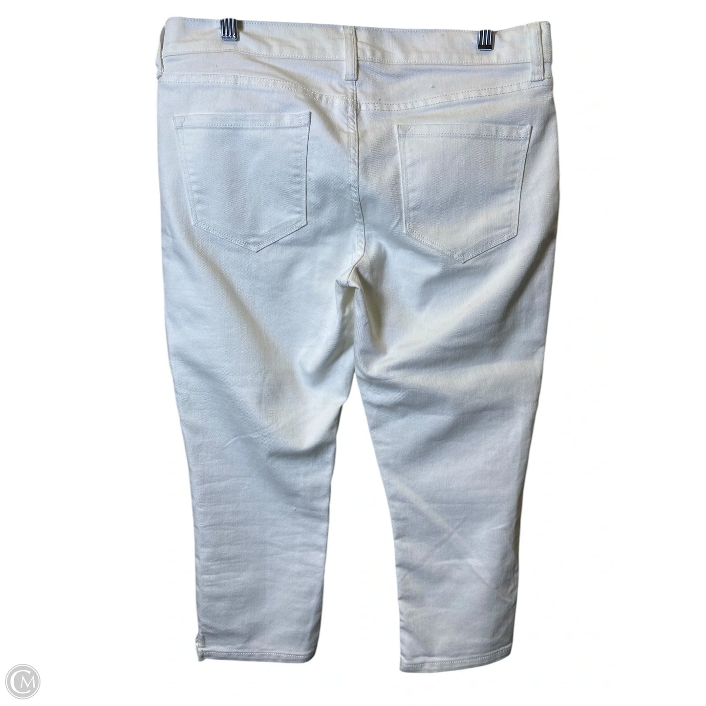 Jeans Cropped By Old Navy In White Denim, Size: 8