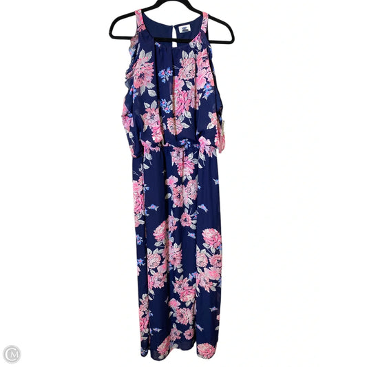Dress Casual Maxi By Old Navy In Floral Print, Size: Xxl
