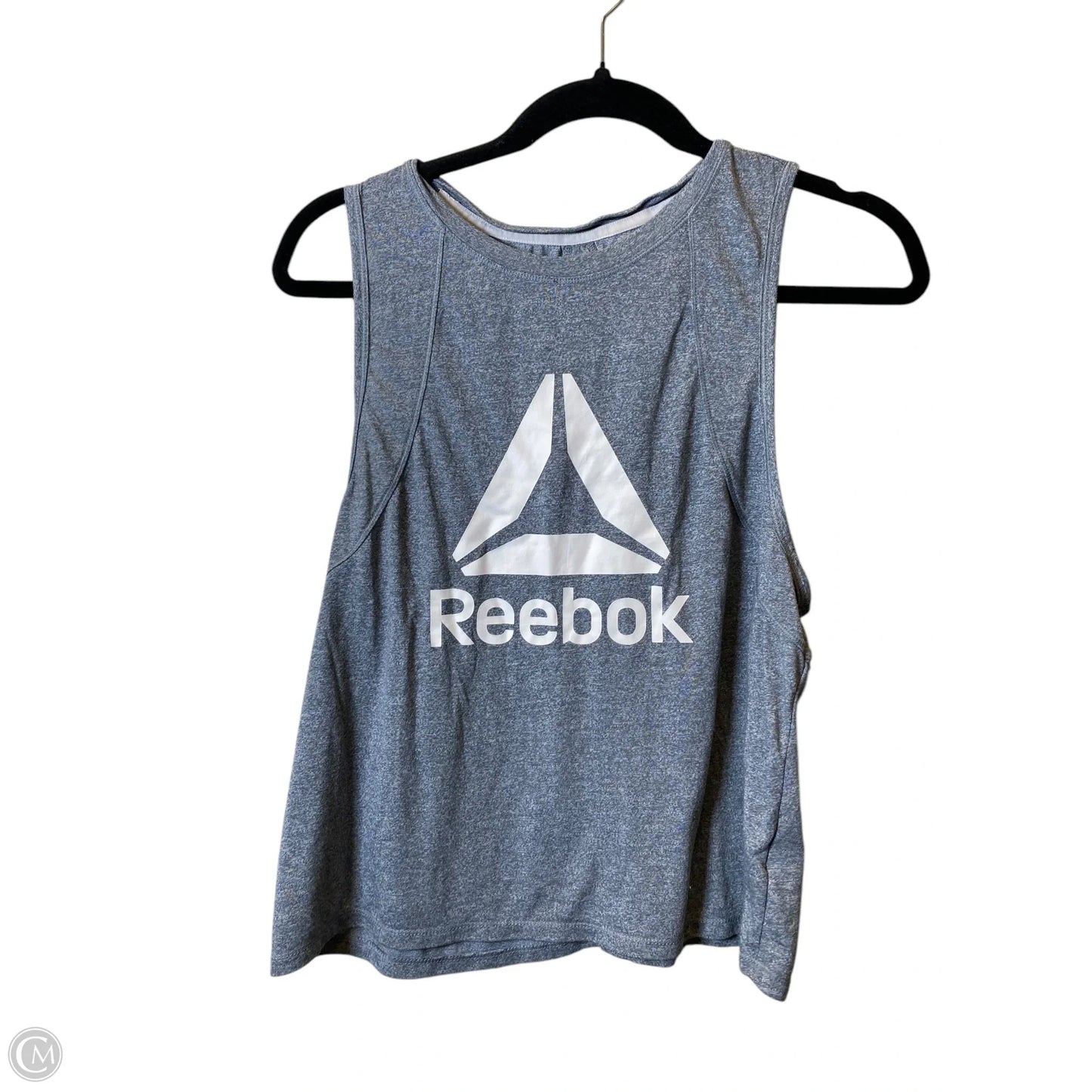 Athletic Tank Top By Reebok In Grey, Size: L
