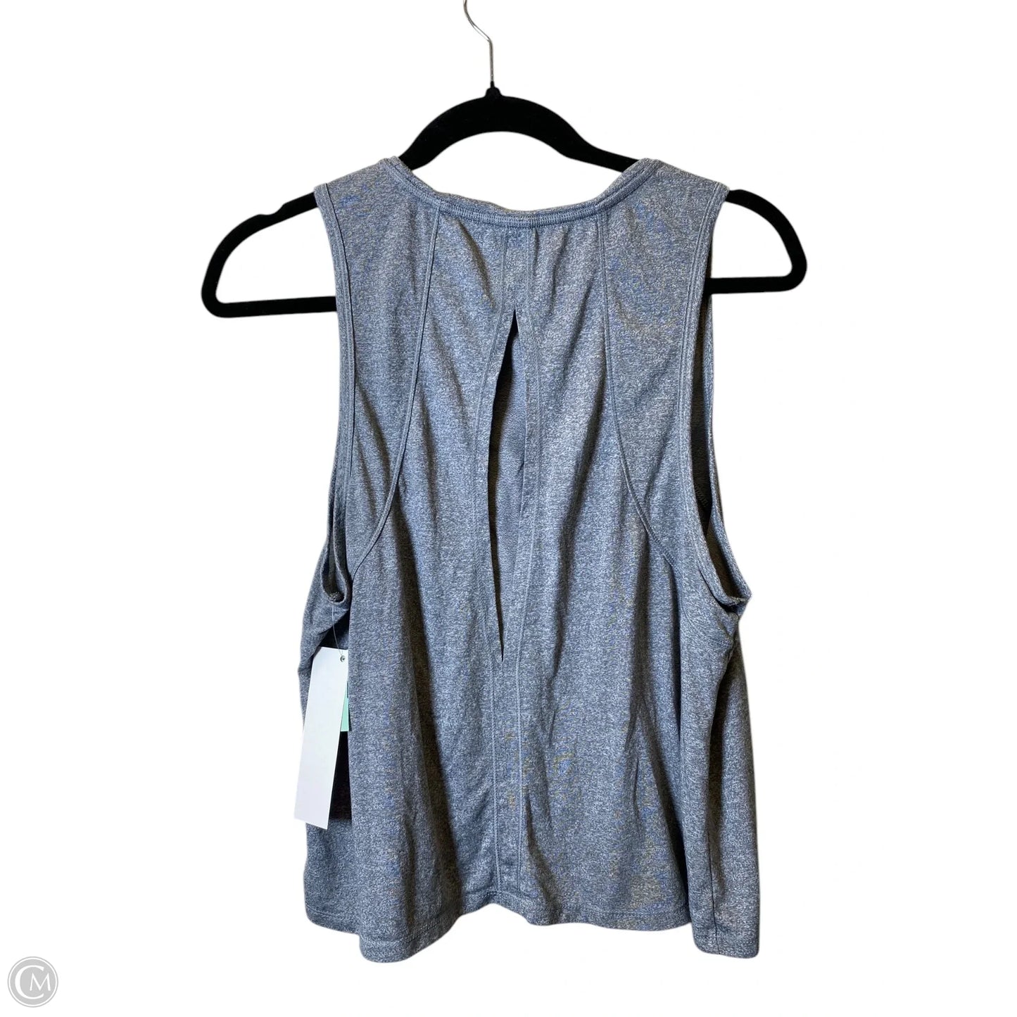 Athletic Tank Top By Reebok In Grey, Size: L