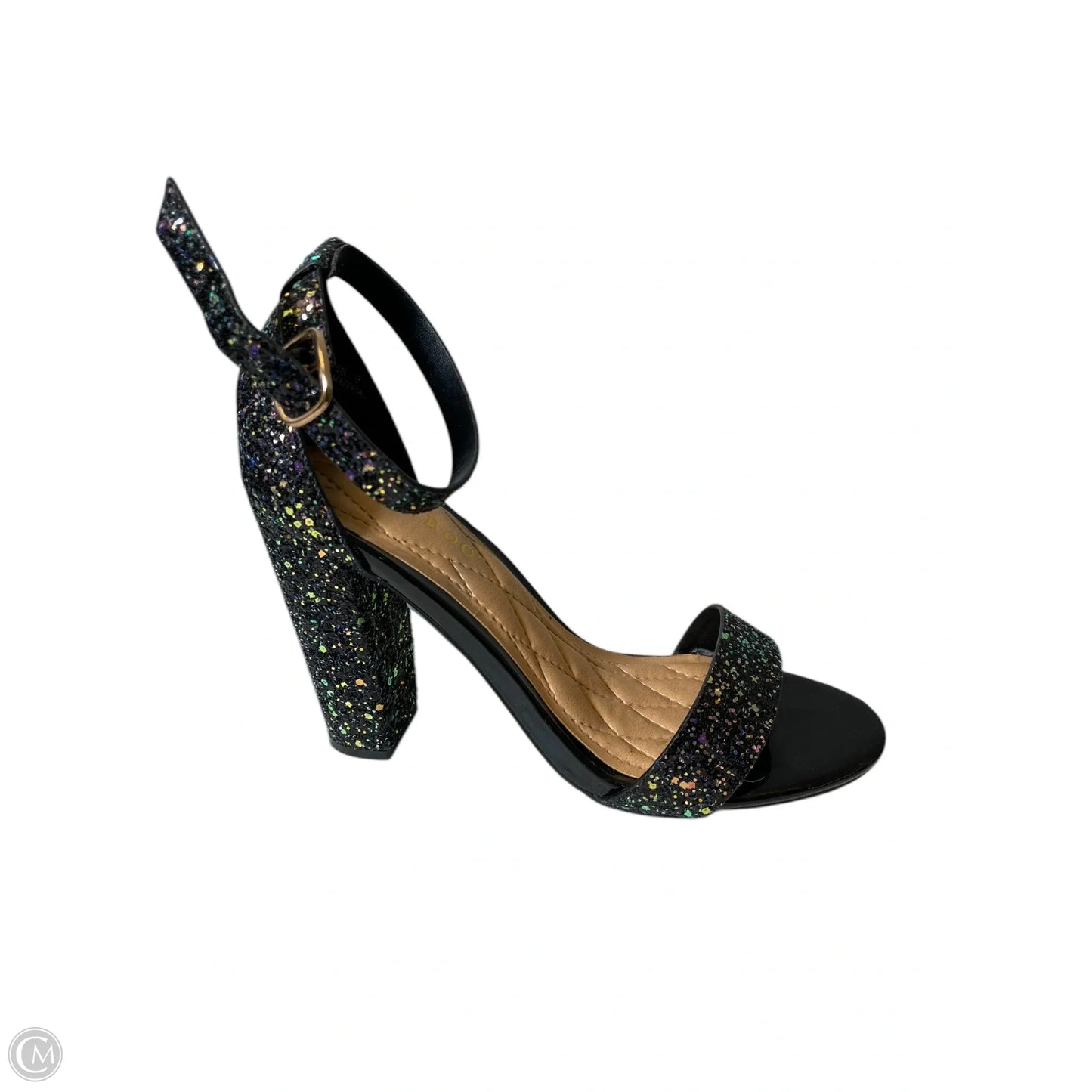 Sandals Heels Block By Bamboo In Multi-colored, Size: 6