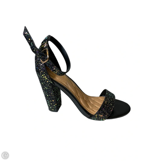 Sandals Heels Block By Bamboo In Multi-colored, Size: 6