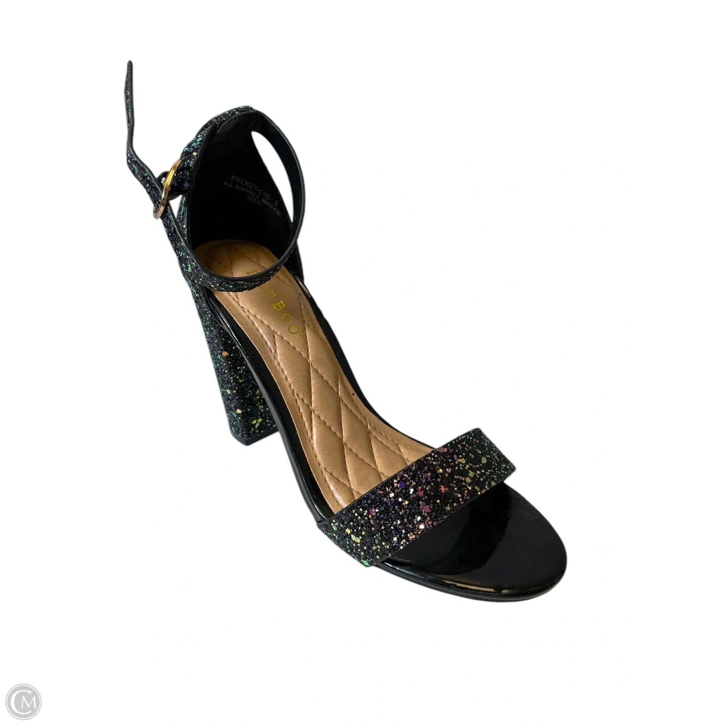 Sandals Heels Block By Bamboo In Multi-colored, Size: 6