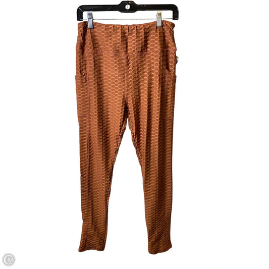 Pants Leggings By Ultra Flirt In Brown, Size: L