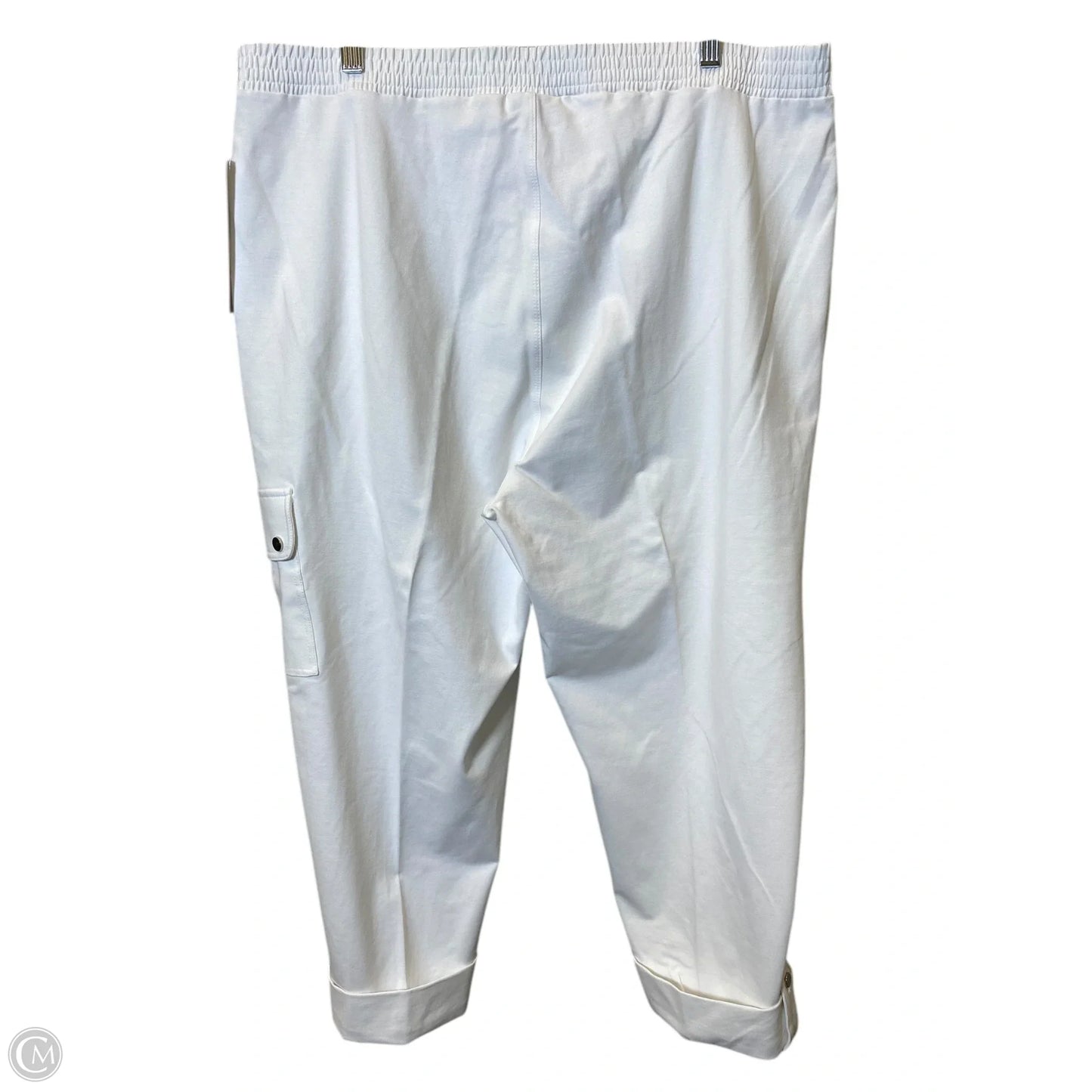 Pants Cargo & Utility By Susan Graver In White, Size: 1x