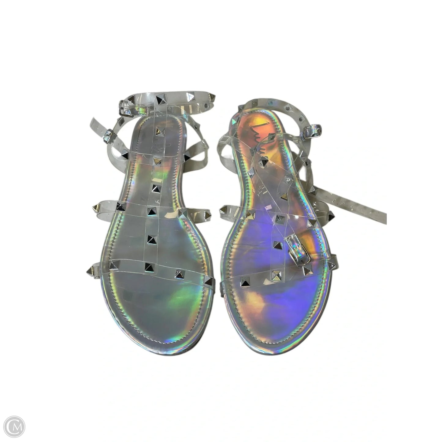 Sandals Flats By Lulus In Clear, Size: 8.5