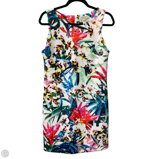 Dress Casual Midi By Nicole By Nicole Miller In Floral Print, Size: M