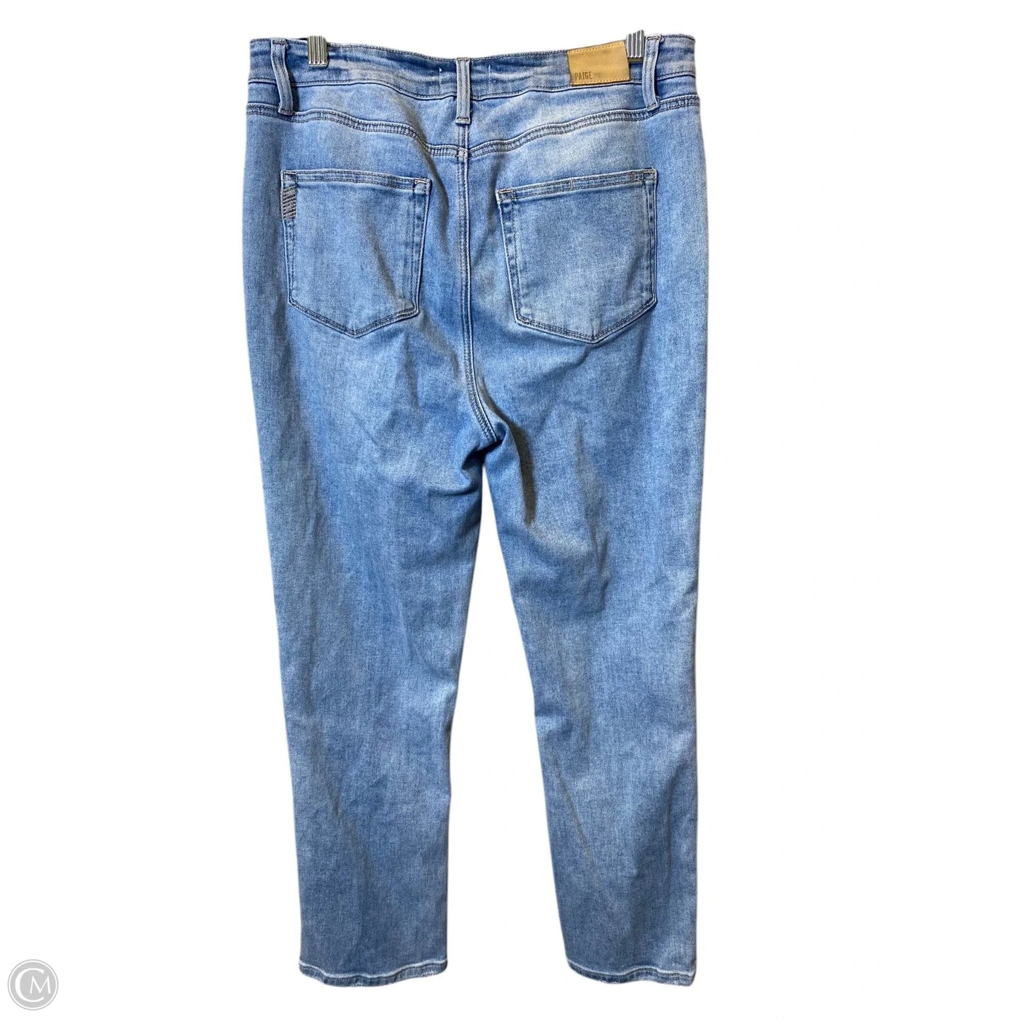Jeans Straight By Paige In Blue, Size: 14