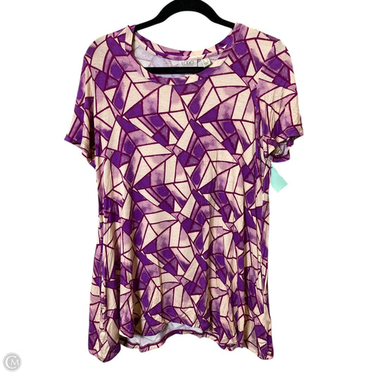 Top Short Sleeve By Logo In Multi-colored, Size: M