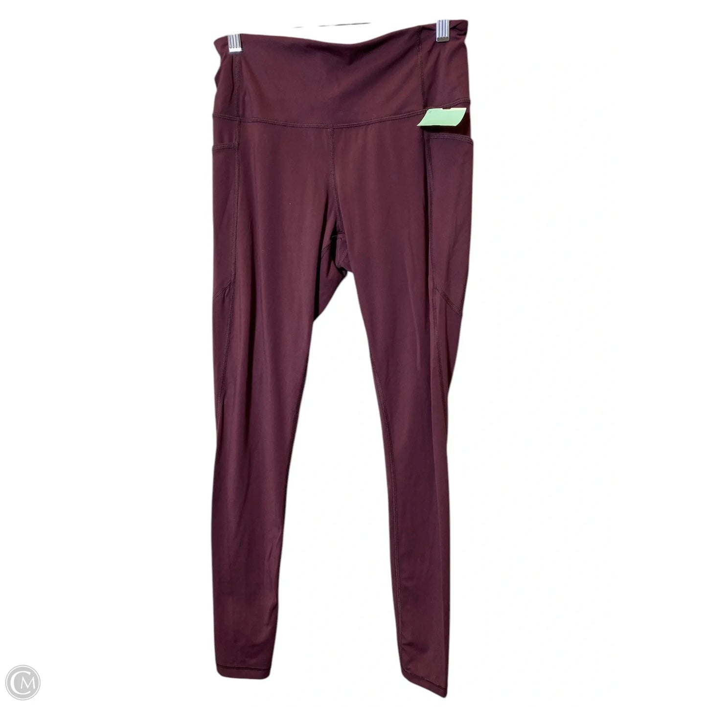 Athletic Leggings By Cmc In Maroon, Size: S