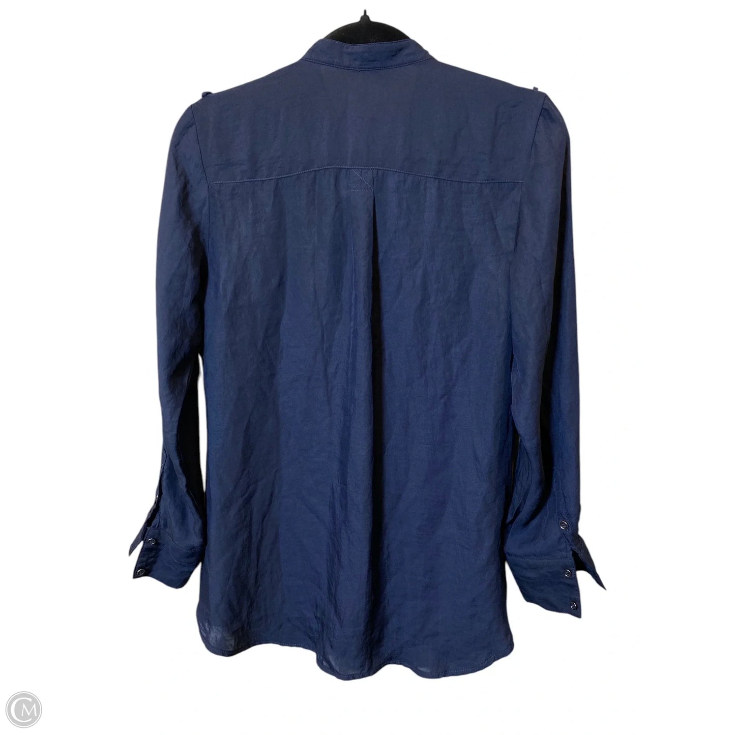 Top Long Sleeve By Express In Navy, Size: Xs